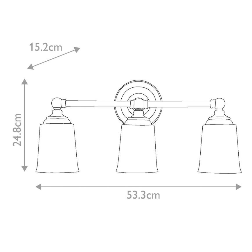 Elstead - LED Koupelnové svítidlo 3xG9/3W/230V IP44  