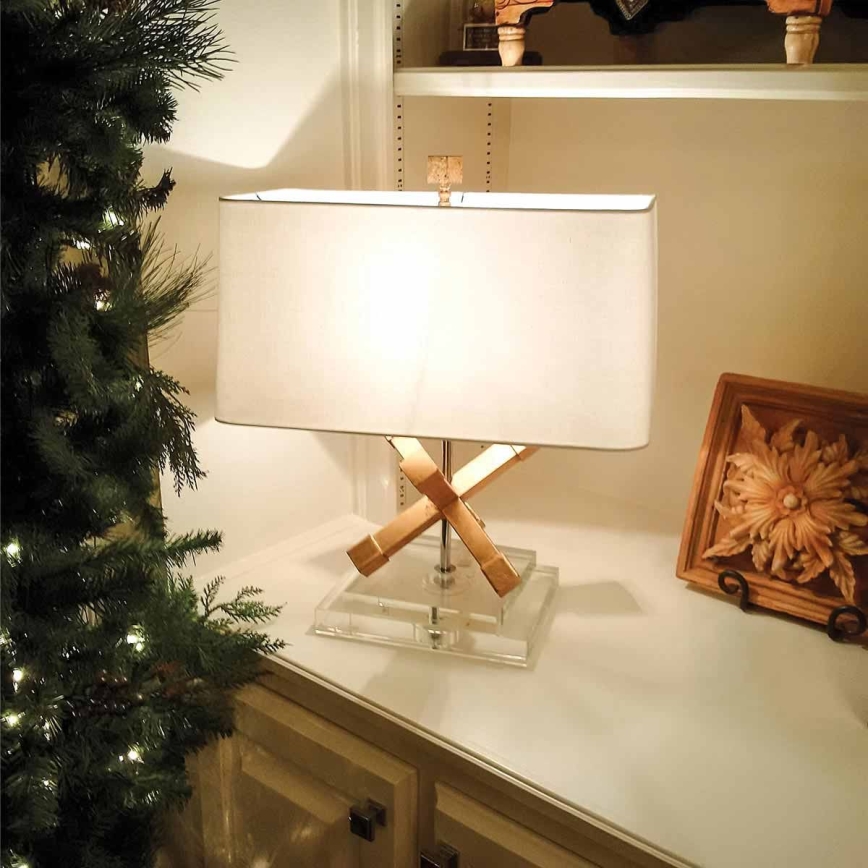 Elstead - Stolní lampa JACKSON SQUARE 1xE27/60W/230V