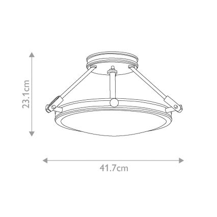 Elstead - Přisazený lustr COLLIER 3xE14/60W/230V