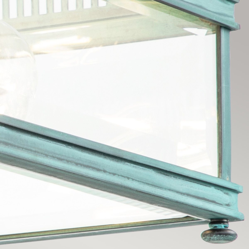 Elstead - Venkovní stropní svítidlo HOLBORN 2xE27/60W/230V IP44 tyrkysová