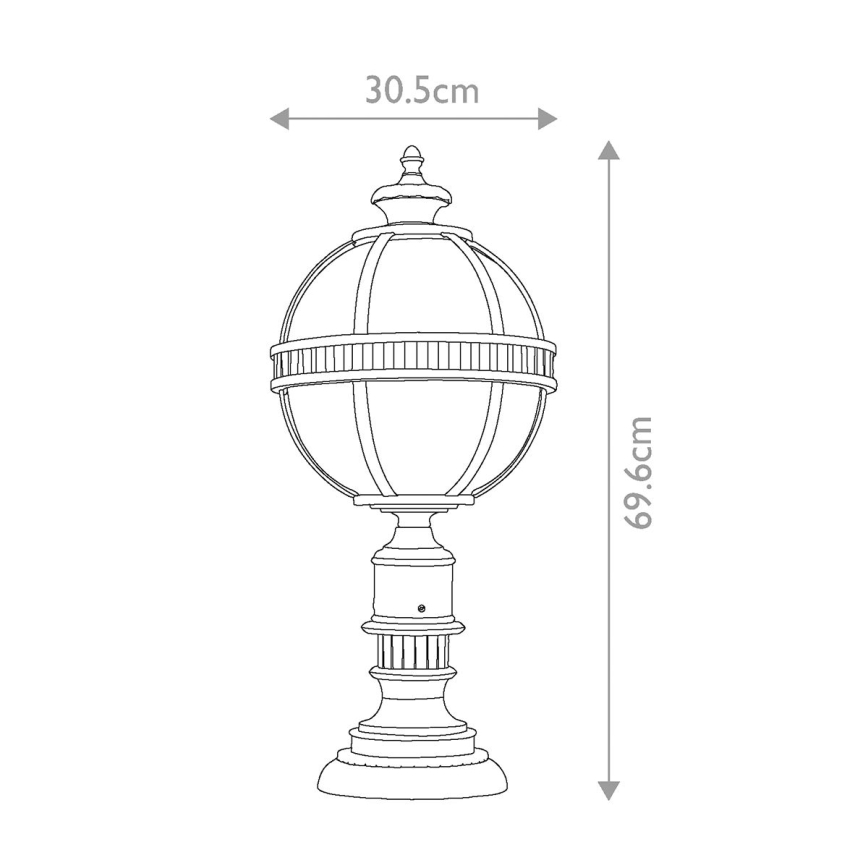 Elstead - Venkovní lampa HALLERON 3xE14/60W/230V IP44