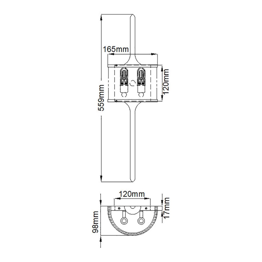 Elstead - LED Koupelnové svítidlo MONA 2xG9/3,5W/230V IP44 matný chrom