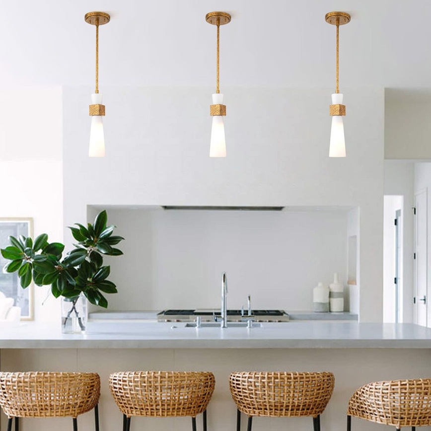 Elstead - Lustr na tyči KRISTY 1xE27/40W/230V pr. 15,2 cm měděná