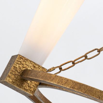 Elstead - Lustr na tyči KRISTY 4xE27/40W/230V měděná