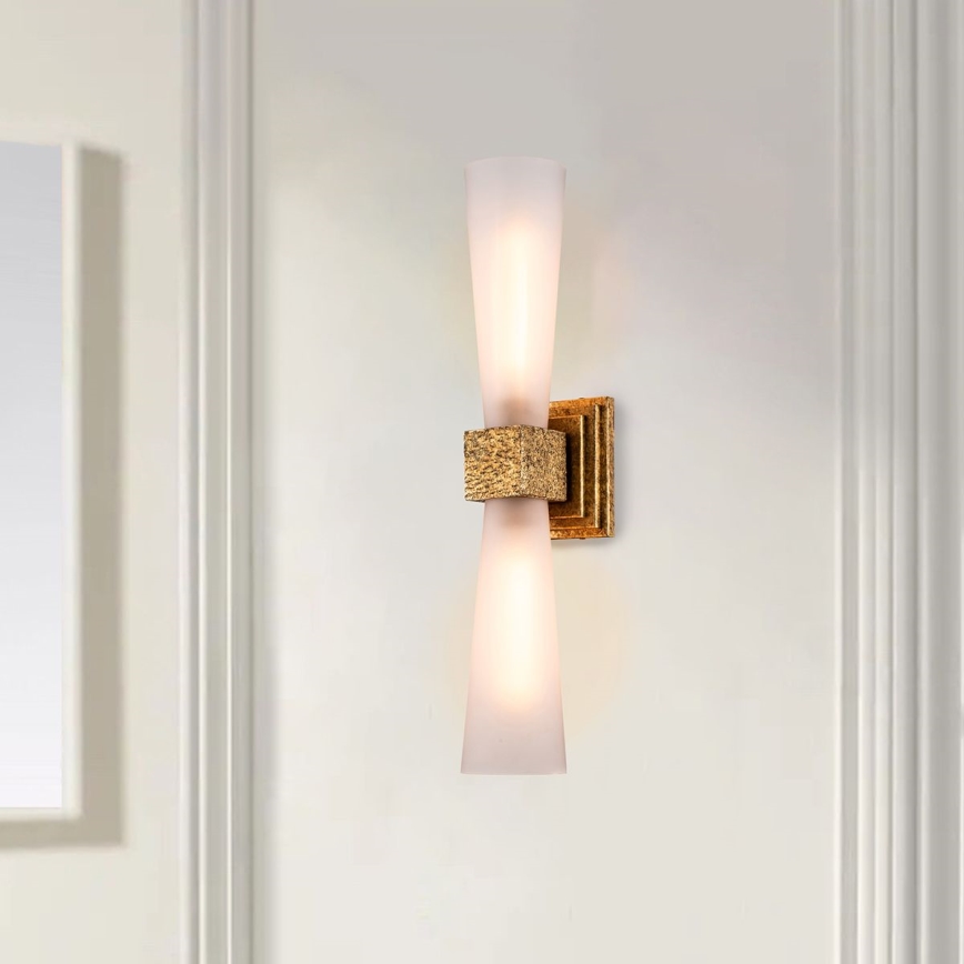 Elstead - LED Koupelnové nástěnné svítidlo KRISTY 2xG9/4W/230V IP44 měděná
