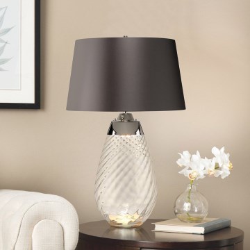 Elstead - LED Stolní lampa LENA 1xE27/40W/230V + 1xGU10/7W 74 cm šedá