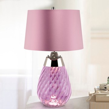 Elstead - LED Stolní lampa LENA 1xE27/60W/230V + 1xGU10/7W 60,5 cm růžová