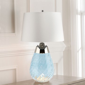 Elstead - LED Stolní lampa LENA 1xE27/60W/230V + 1xGU10/7W 60,5cm modrá/bílá