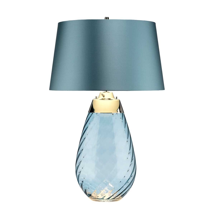 Elstead - LED Stolní lampa LENA 1xE27/40W/230V + 1xGU10/7W 74 cm modrá