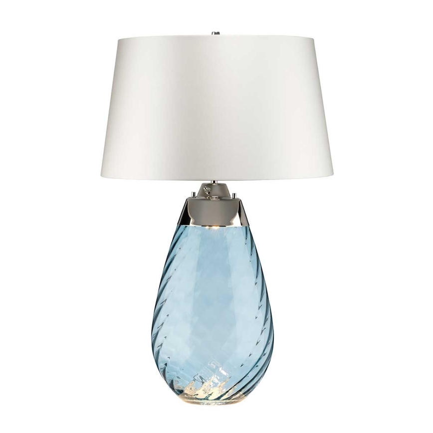 Elstead - LED Stolní lampa LENA 1xE27/40W/230V + 1xGU10/7W 74 cm modrá/bílá