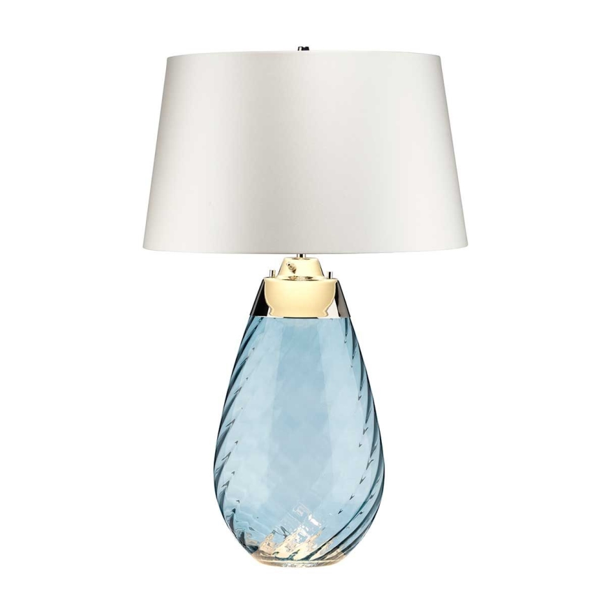Elstead - LED Stolní lampa LENA 1xE27/40W/230V + 1xGU10/7W 74 cm modrá/bílá