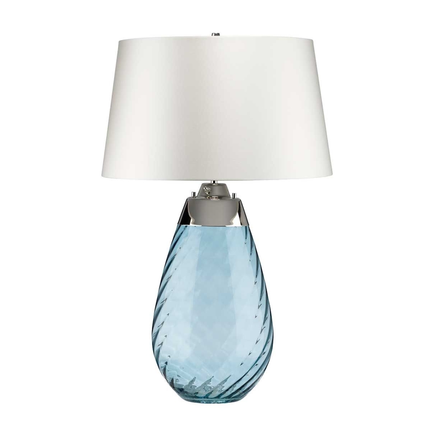 Elstead - LED Stolní lampa LENA 1xE27/40W/230V + 1xGU10/7W 74 cm modrá/bílá