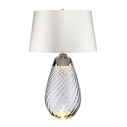 Elstead - LED Stolní lampa LENA 1xE27/40W/230V + 1xGU10/7W 74 cm bílá
