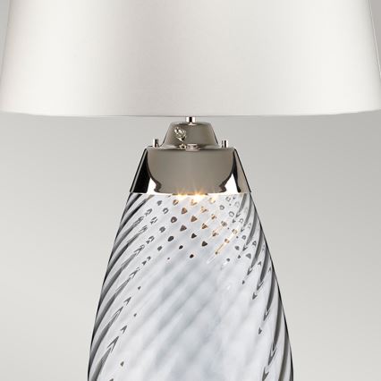 Elstead - LED Stolní lampa LENA 1xE27/40W/230V + 1xGU10/7W 74 cm bílá