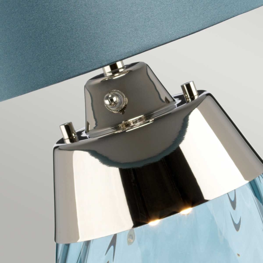 Elstead - LED Stolní lampa LENA 1xE27/60W/230V + 1xGU10/7W 60,5 cm modrá