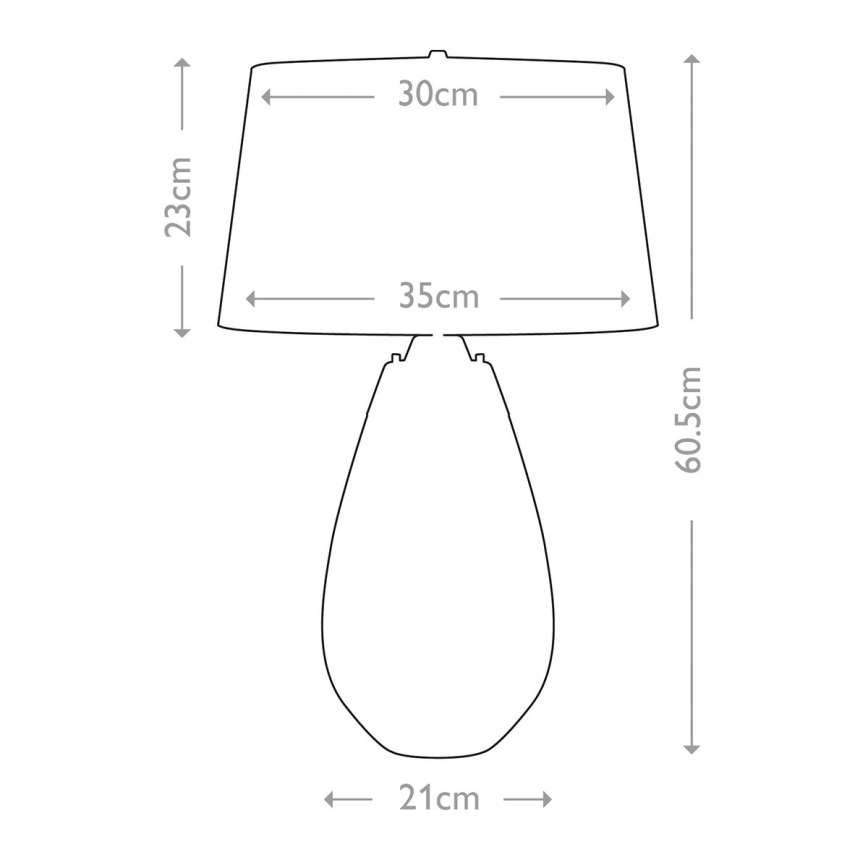 Elstead - LED Stolní lampa LENA 1xE27/60W/230V + 1xGU10/7W 60,5cm modrá/bílá