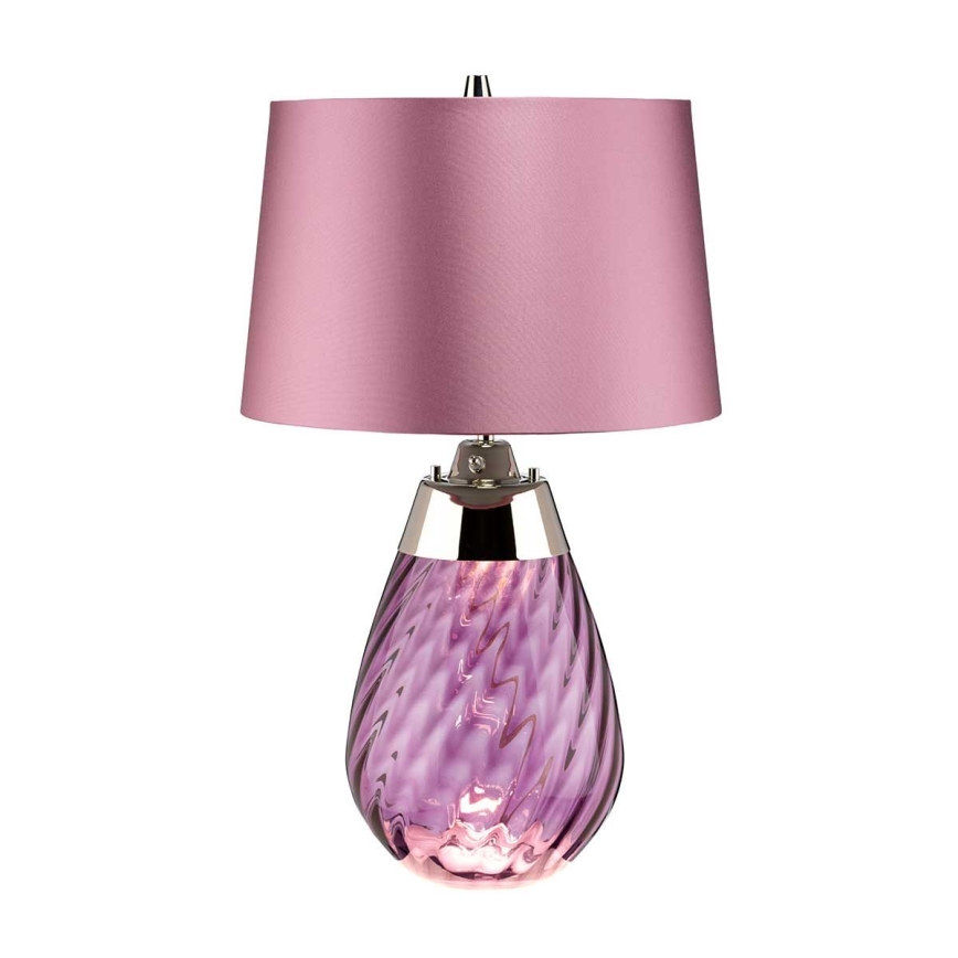 Elstead - LED Stolní lampa LENA 1xE27/60W/230V + 1xGU10/7W 60,5 cm růžová