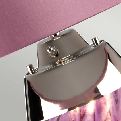 Elstead - LED Stolní lampa LENA 1xE27/60W/230V + 1xGU10/7W 60,5 cm růžová