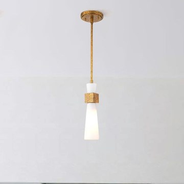 Elstead - Lustr na tyči KRISTY 1xE27/40W/230V pr. 15,2 cm měděná