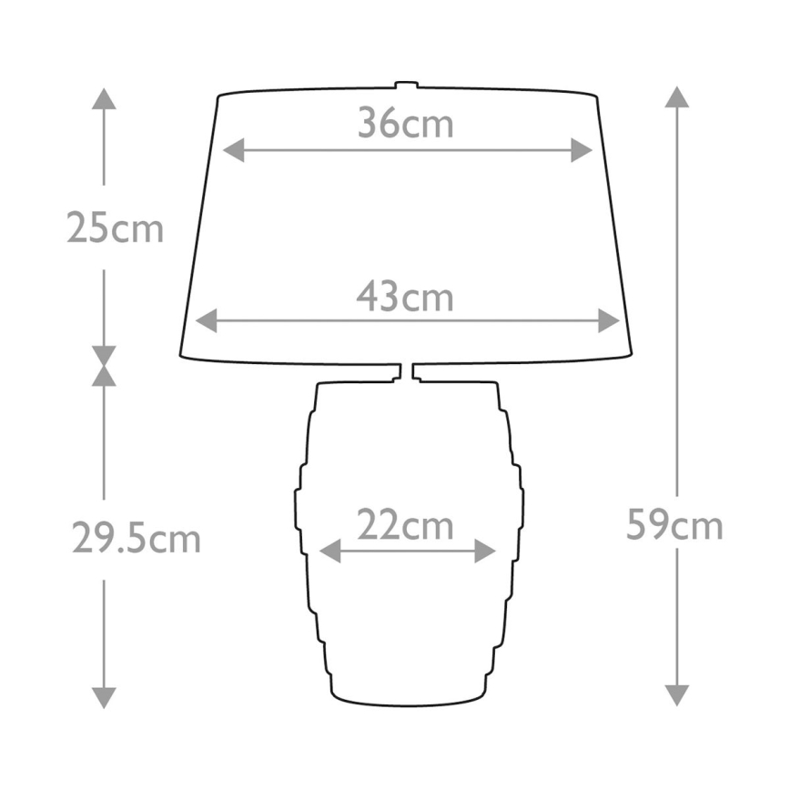 Elstead - Stolní lampa NEPTUNE 1xE27/60W/230V