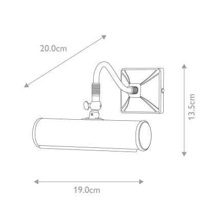 Elstead - Obrazové svítidlo PICTURE LIGHT 1xE14/40W/230V