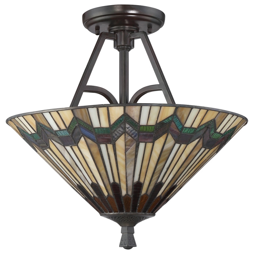 Elstead - Přisazený lustr Tiffany ALCOTT 2xE27/60W/230V