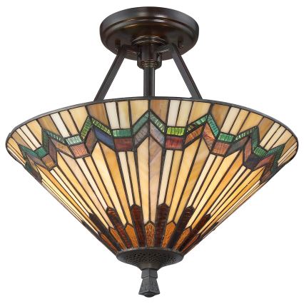 Elstead - Přisazený lustr Tiffany ALCOTT 2xE27/60W/230V