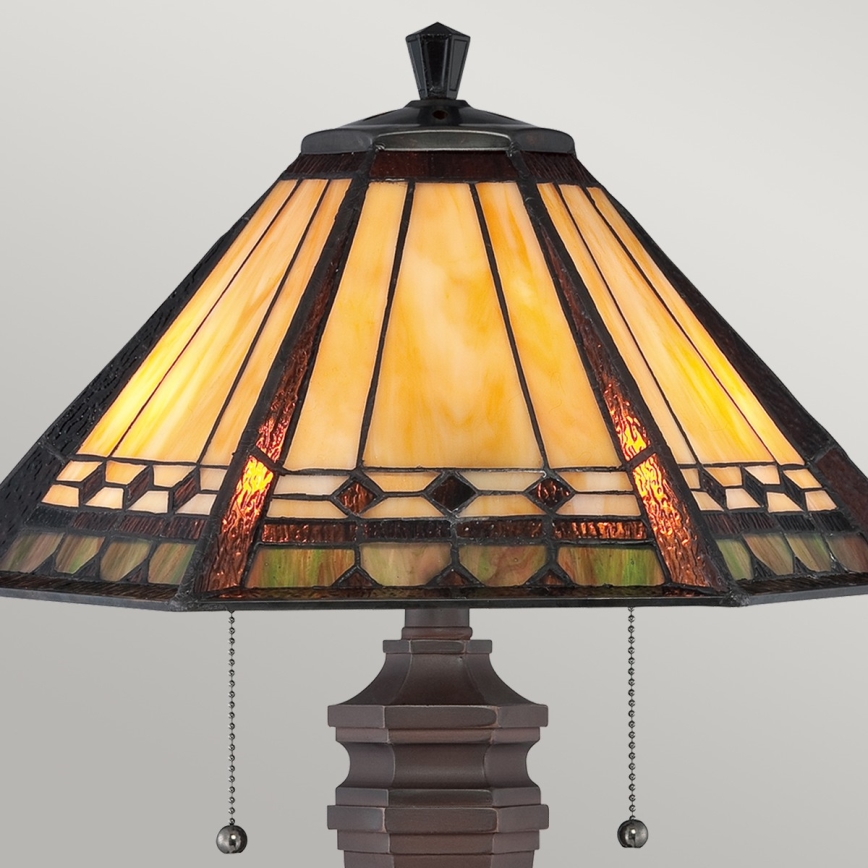 Elstead - Stolní lampa Tiffany ALCOTT 2xE27/60W/230V    