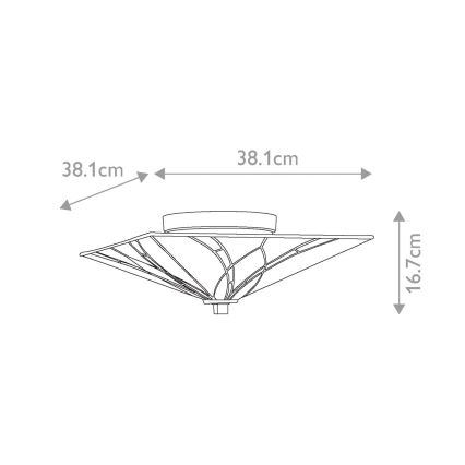 Elstead - Stropní svítidlo Tiffany ASHEVILLE 2xE27/60W/230V
