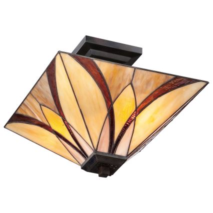 Elstead - Stropní svítidlo Tiffany ASHEVILLE 2xE27/100W/230V    