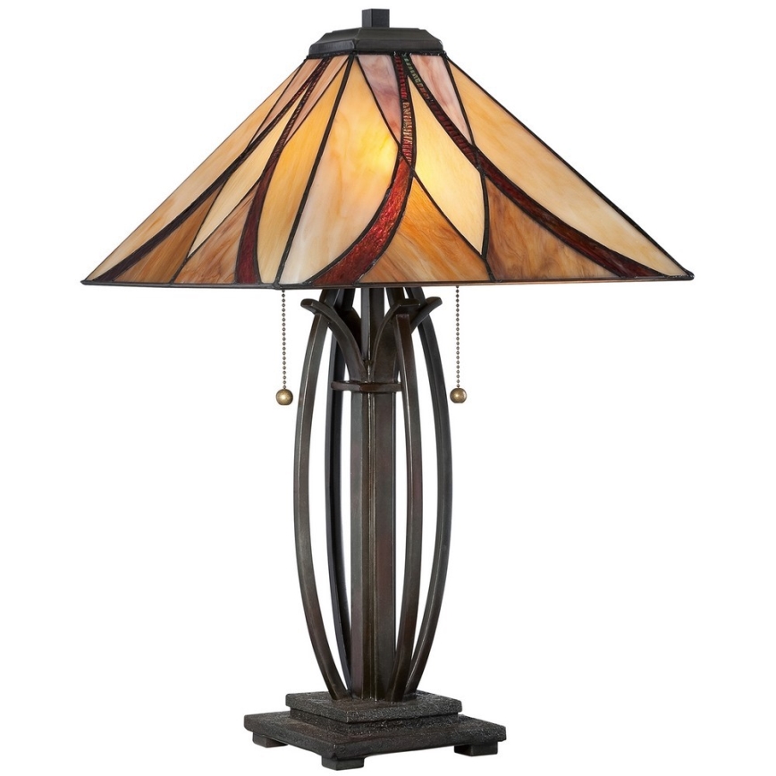 Elstead - Stolní lampa Tiffany ASHEVILLE 2xE27/60W/230V    