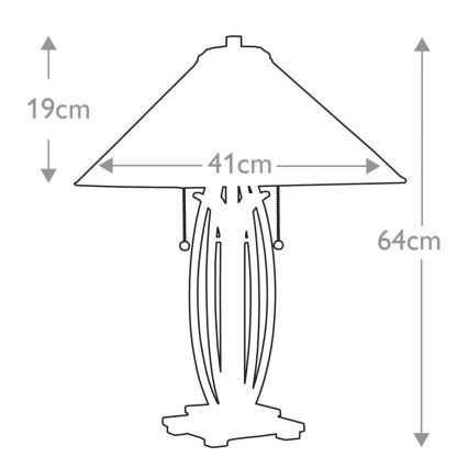Elstead - Stolní lampa Tiffany ASHEVILLE 2xE27/60W/230V    