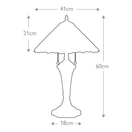 Elstead - Stolní lampa BELLE 2xE27/75W/230V    