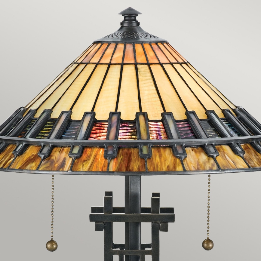 Elstead - Stolní lampa Tiffany CHASTAIN 2xE27/60W/230V