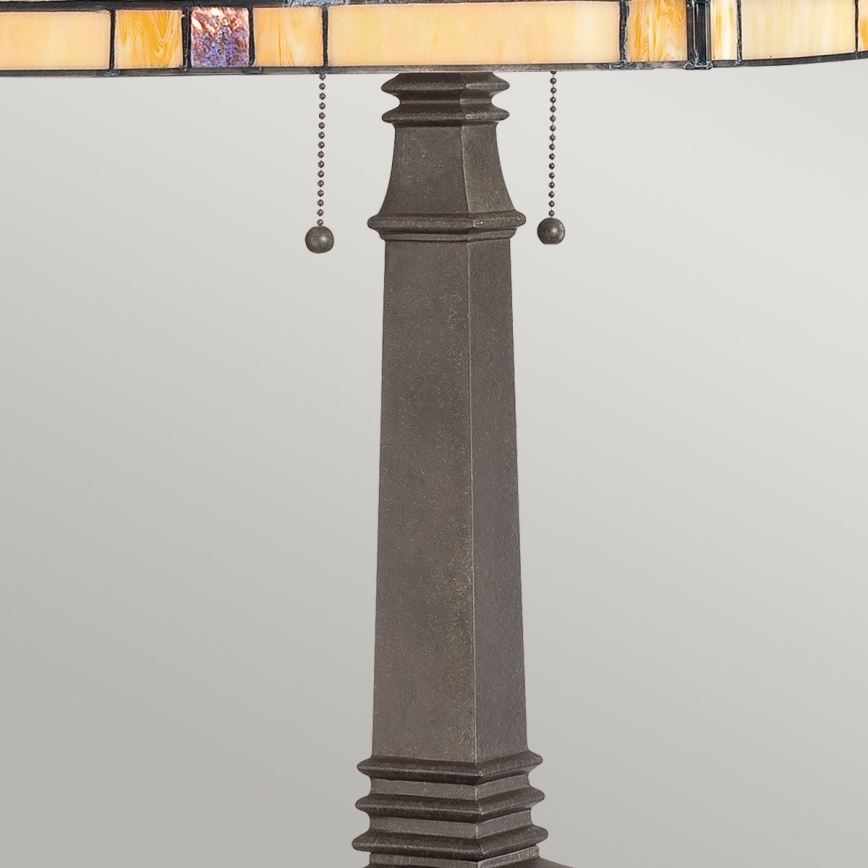 Elstead - Stolní lampa Tiffany FINTON 2xE27/60W/230V    