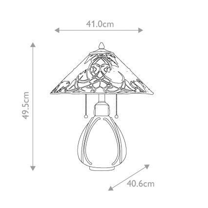 Elstead - Stolní lampa INDIA 2xE27/75W/230V    