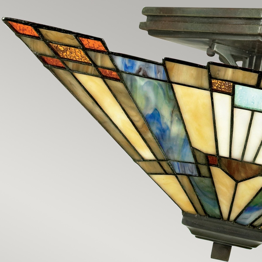 Elstead - Stropní svítidlo Tiffany INGLENOOK 2xE27/60W/230V    
