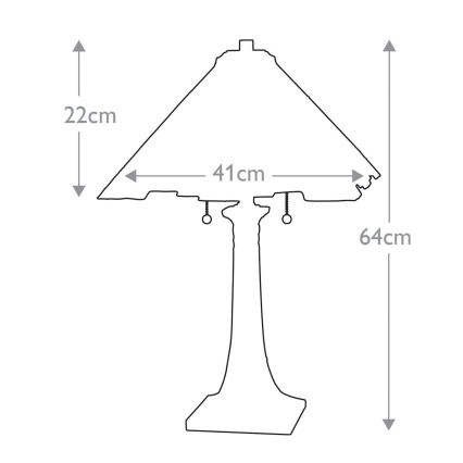 Elstead - Stolní lampa INGLENOOK 2xE27/60W/230V    