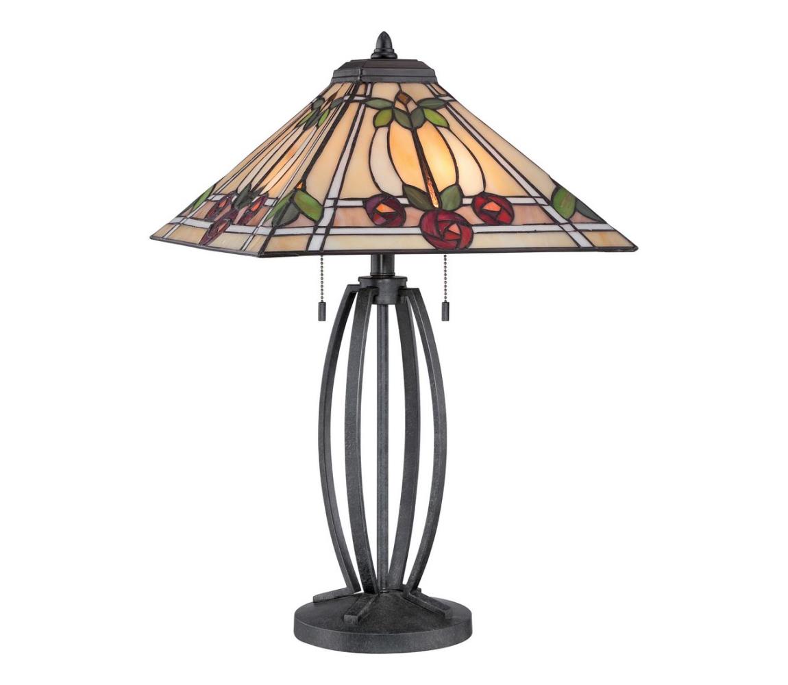 Elstead Elstead QZ-RUBY-TL - Stolní lampa RUBY 2xE27/60W/230V ED0200