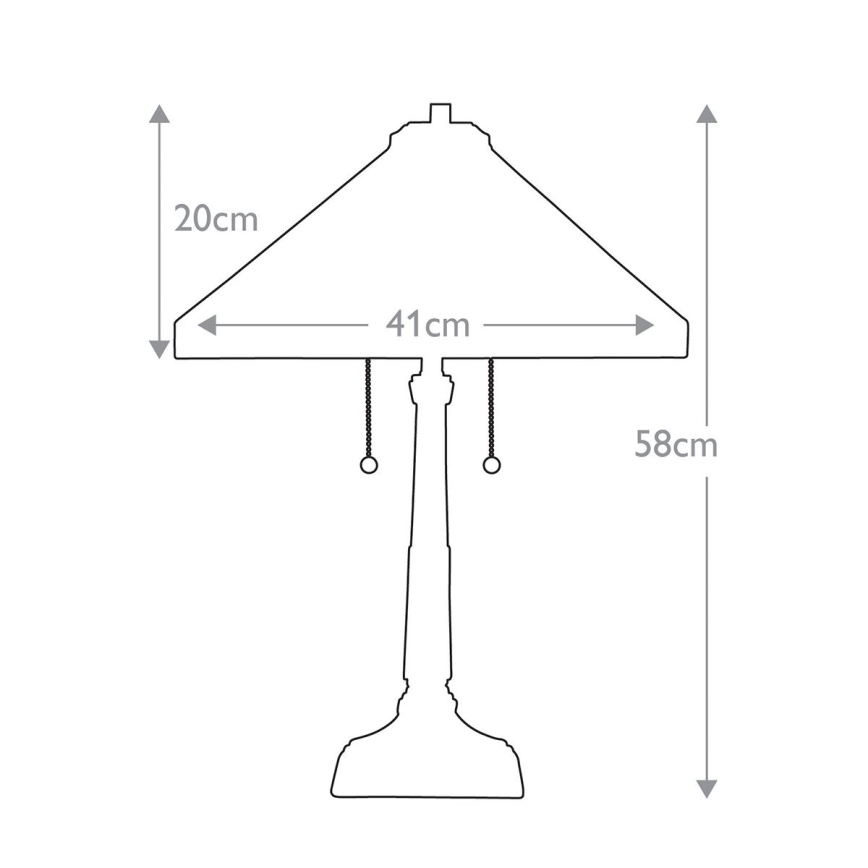 Elstead - Stolní lampa STEPHEN 2xE27/60W/230V