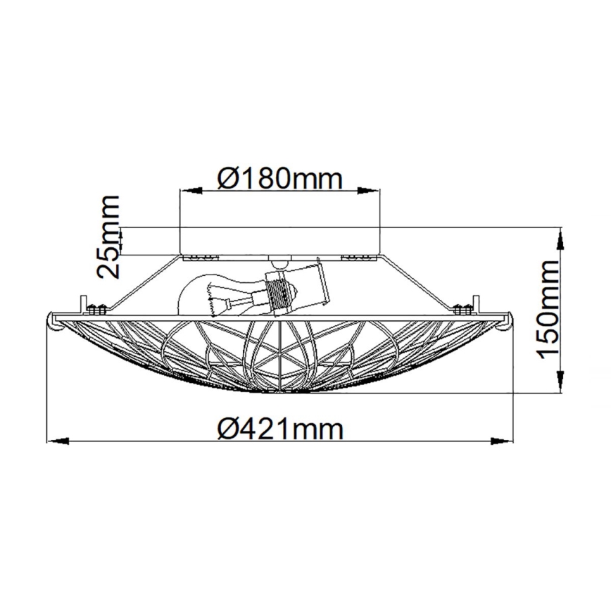 Elstead - Stropní svítidlo Tiffany VICTORY 2xE27/60W/230V