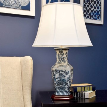 Elstead - Stolní lampa BLUE HEX 1xE27/60W/230V