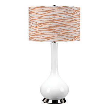 Elstead - Stolní lampa MILO 1xE27/60W/230V bílá/oranžová