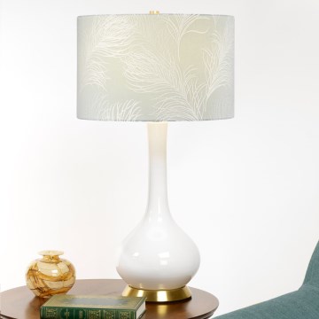 Elstead - Stolní lampa MILO 1xE27/60W/230V šedá