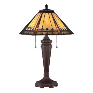 Elstead - Stolní lampa Tiffany ALCOTT 2xE27/60W/230V    