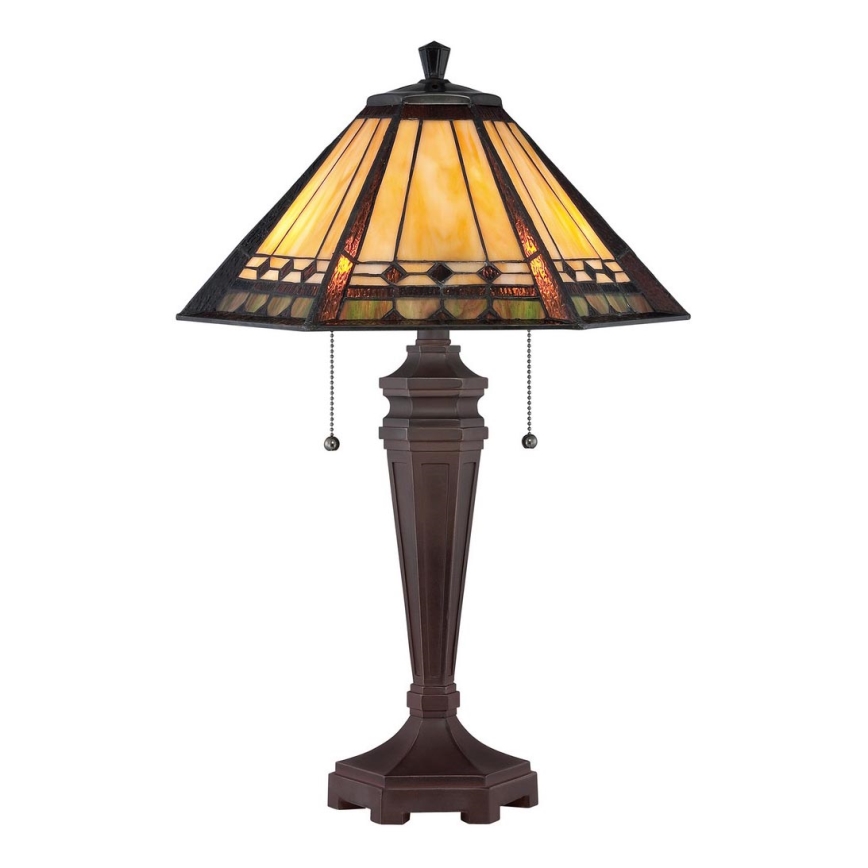 Elstead - Stolní lampa Tiffany ALCOTT 2xE27/60W/230V    