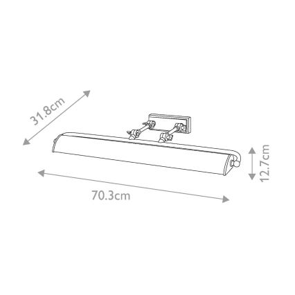 Elstead -Obrazové svítidlo WINCHFIELD 4xE14/40W/230V mramor