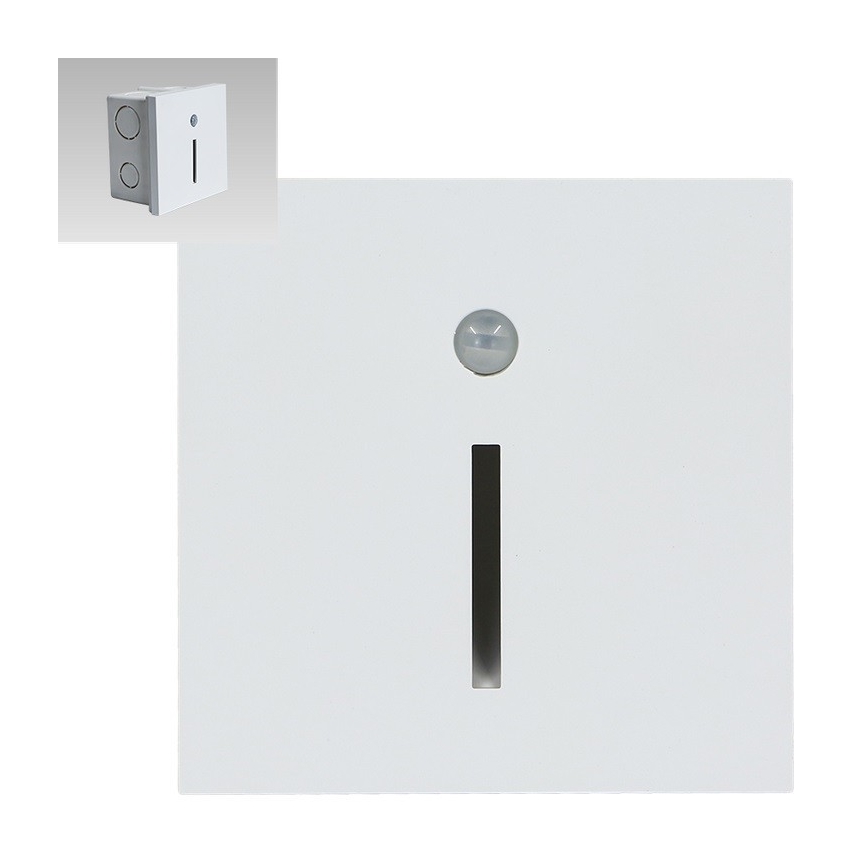 Emithor 70426 - LED Schodišťové svítidlo se senzorem LINE LED/1W/230V 4000K bílá