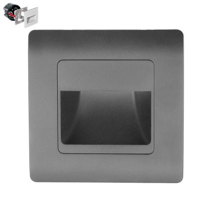 Emithor 70439 - LED Schodišťové svítidlo STEP LIGHT LED/1W/230V antracit