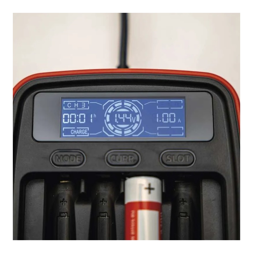 Nabíječka baterií s LCD displejem 4xAA/AAA 5V